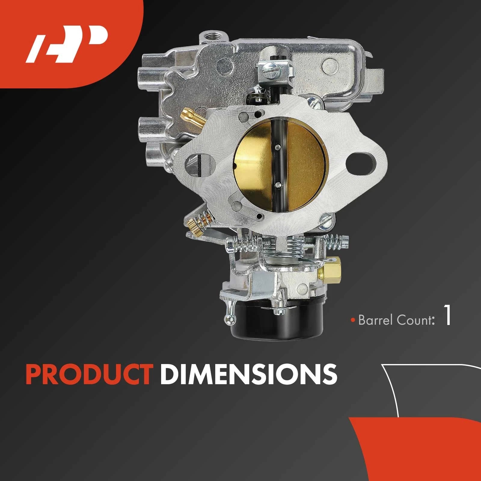 1 Barrel Carburetor with Gaskets for Ford F-250 (1975–1982)