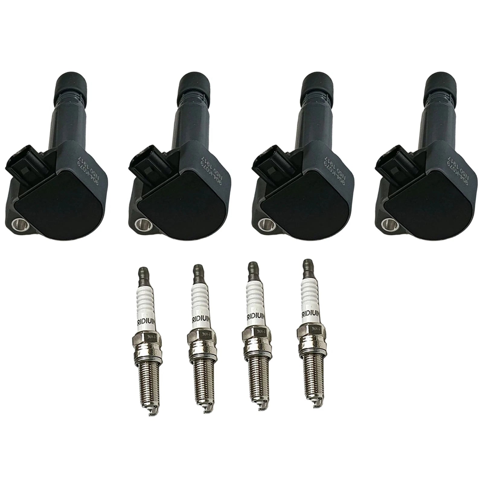 Set of 4 Ignition Coils & Iridium Spark Plugs for Honda Civic (2006–2011)