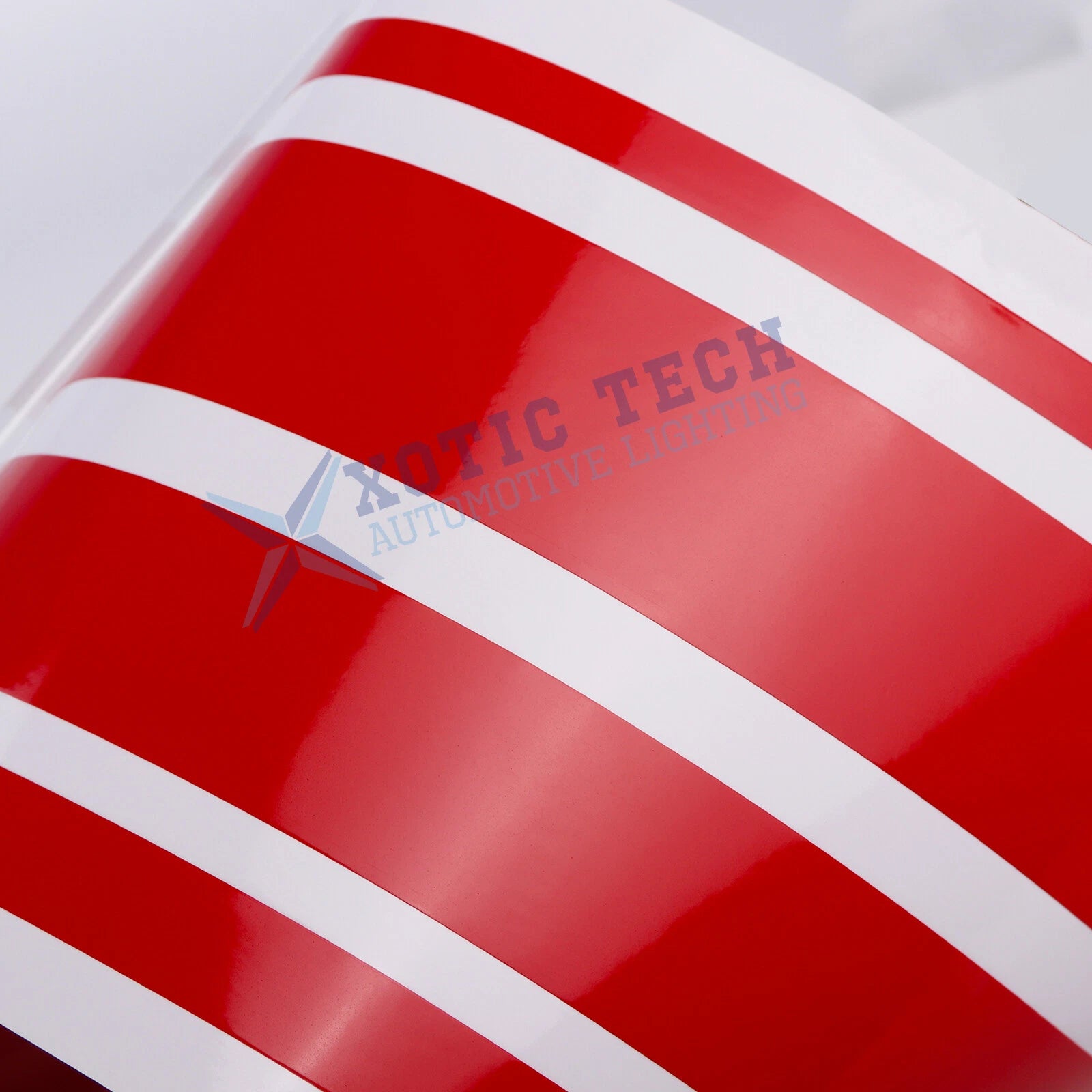 Glossy Red Side Skirt Fender Stripes Sticker for Audi (2000-2025)