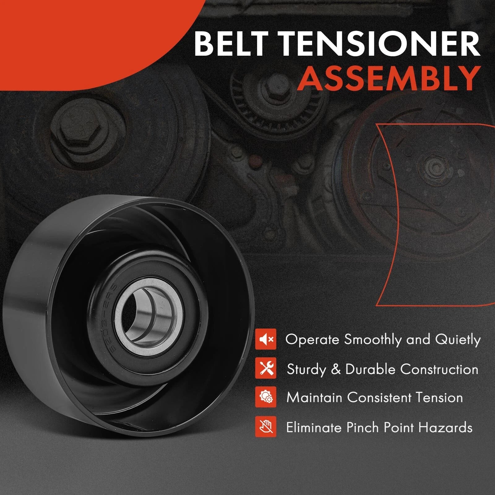 Accessory Belt Idler Pulley for Chevy Colorado GMC Hummer Isuzu Toyota (2004–2022)
