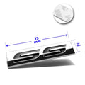 SS Metal 3D Decal Black Emblem Sticker for Chevrolet Camaro/Impala/Chevelle (2010–2023)