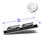SS Metal 3D Decal Black Emblem Sticker for Chevrolet Camaro/Impala/Chevelle (2010–2023)
