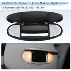 Sun Visor Vanity Mirror Cover for BMW Mini Cooper R55 R56 (2007–2013) No.51167361833 Black