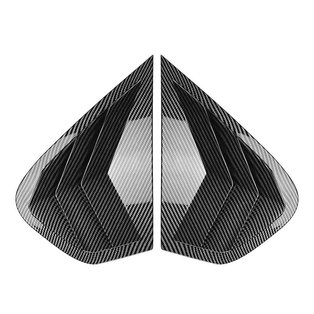 Rear Window Louver Shutter Cover Trim for BMW X6 E71 E72 (2008–2014) Carbon Black