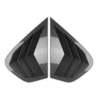 Rear Window Louver Shutter Cover Trim for BMW X6 E71 E72 (2008–2014) Carbon Black