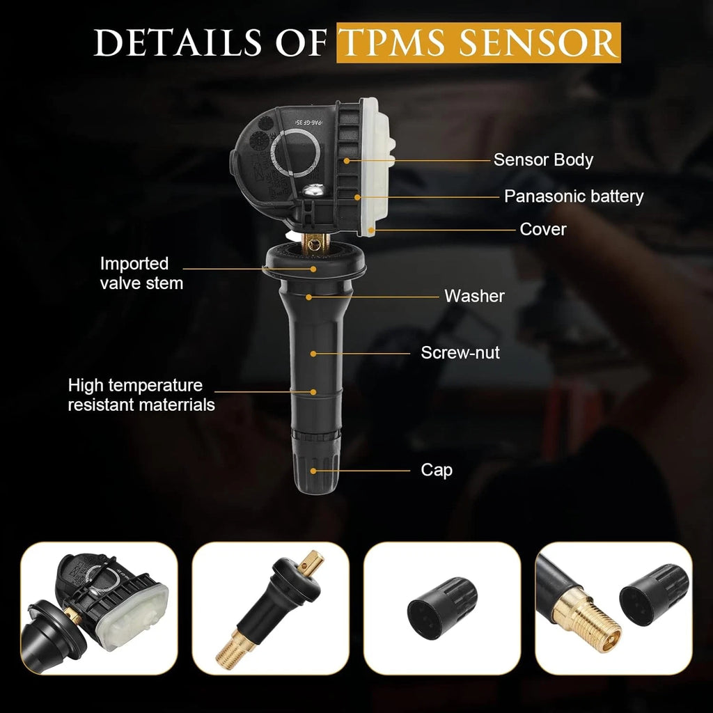 4X TPMS Sensor for Ram 1500 Classic (2019–2024) 68157568AA