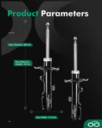 Front Struts Shocks Pair for Scion tC (2005–2010) 2.4L I4