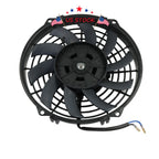 Set of 2 Slim Electric Radiator Cooling Fans 9" Universal