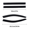 Set of 4 Window Visors for Chrysler Town & Country (2008–2016) & Dodge Grand Caravan (2008–2018)