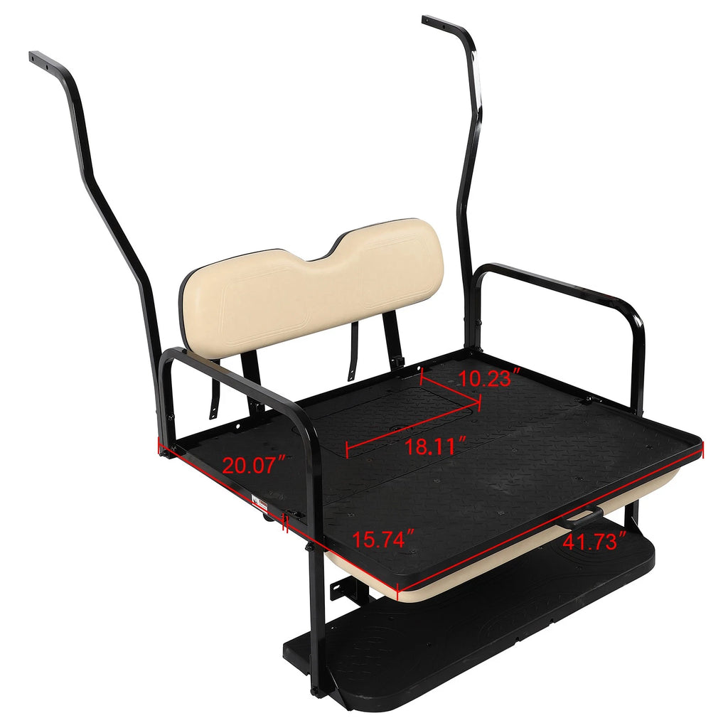 Flip Folding Rear Back Seat Kit for Club Car DS (2000–2013)