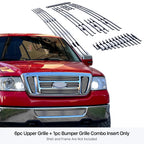 Stainless Chrome Billet Grille Combo Insert for Ford F-150 (2006-2008)