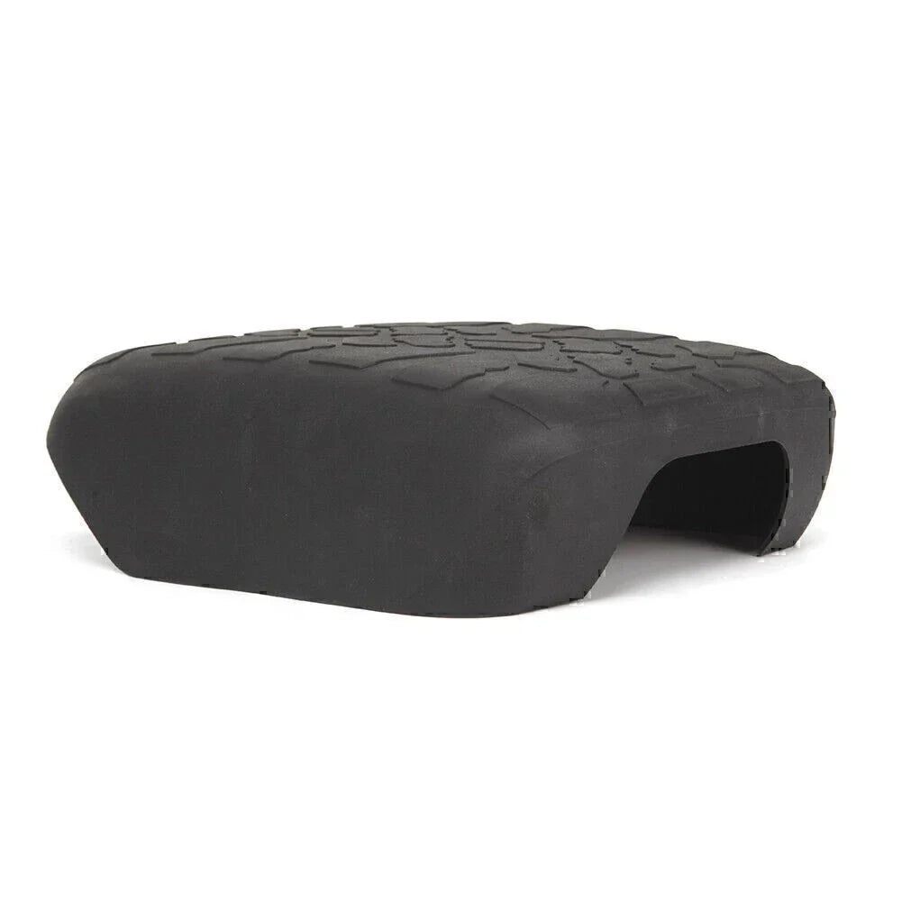 Black Rubber Non-slip Armrest Box Cover Pad for Jeep Wrangler JL (2018-2023)
