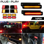 14pcs LED Cab Roof Running Light Side Marker for Hummer H2 (2003–2009)