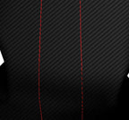 Carbon Fiber Console Lid Cover for Ford Expedition (1997–2002) Black Red Stitch