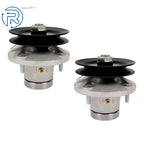Set of 2 Spindle Assemblies with Pulley for John Deere 38" Deck