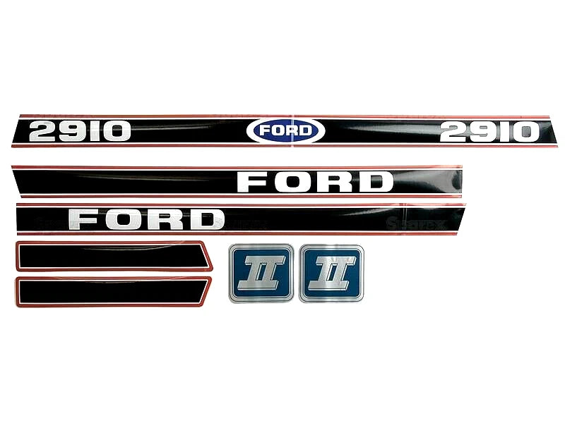 Bonnet Decal Set for Ford 2910 Force II Tractors (1970–1980)