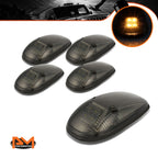 5Pcs Cab Roof Running Light Smoked Yellow LED for Dodge Ram (1999–2001)