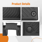 Set of 4 Black TPE Rubber Floor Mats for Audi SQ5 (2018–2023) Waterproof