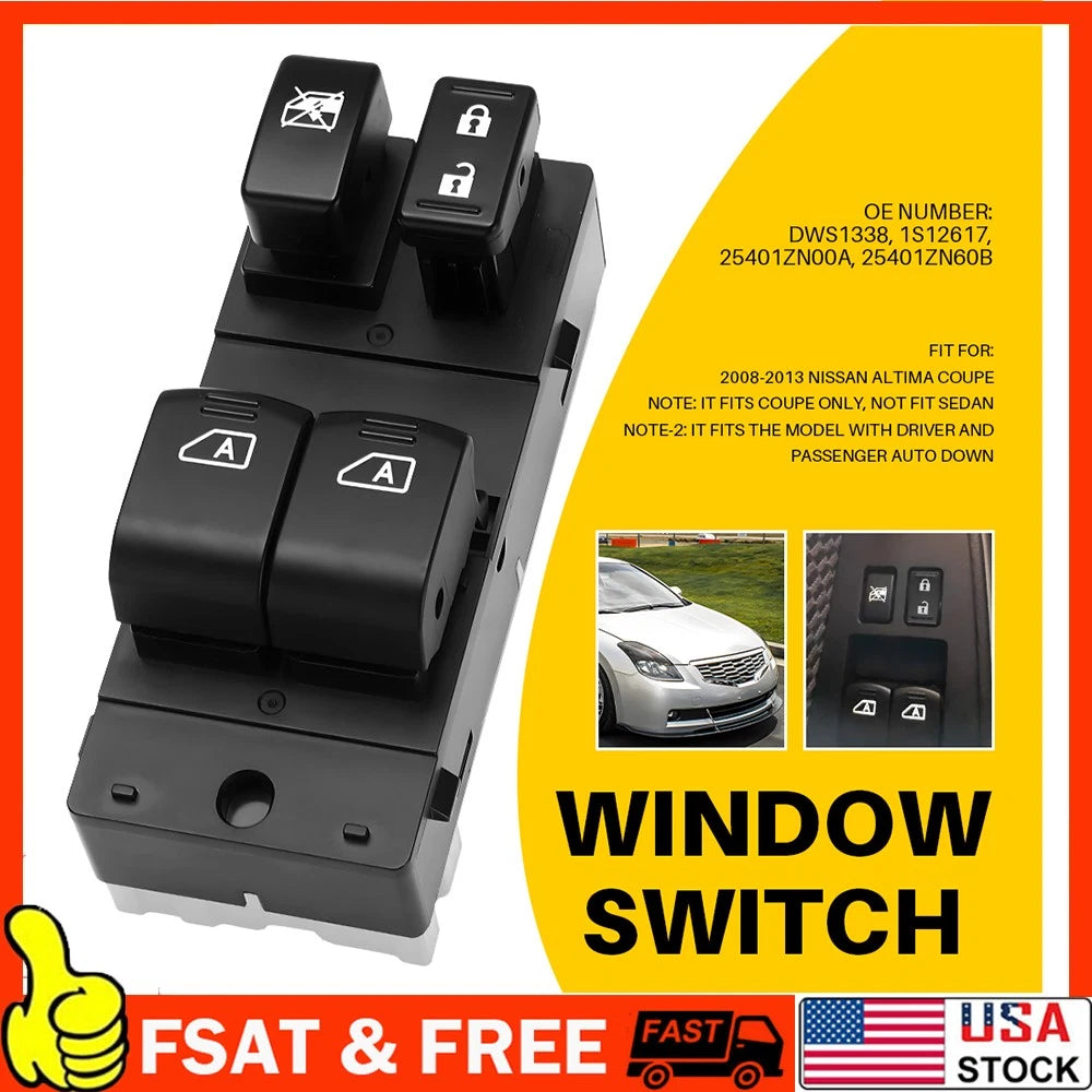 Power Window Switch for Nissan Altima Coupe (2008â2013)