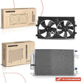 AC condenser and cooling fan assembly kit for Mitsubishi Outlander (2008–2013)