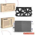 AC condenser and cooling fan assembly kit for Mitsubishi Outlander (2008–2013)