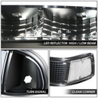 LED DRL Switchback Headlights for Chevy Blazer/S10 (1998–2004)