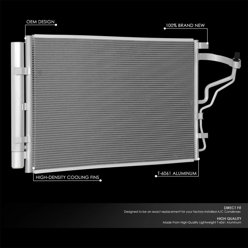 A/C Condenser for Hyundai Elantra/Elantra GT, Kia Forte/Forte5 (2014–2018)