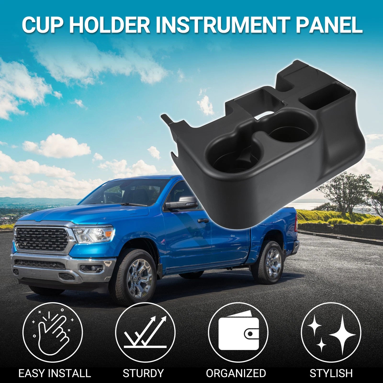 Cup Holder for Dodge Ram 1500 (1999–2001) No.SS281AZAA