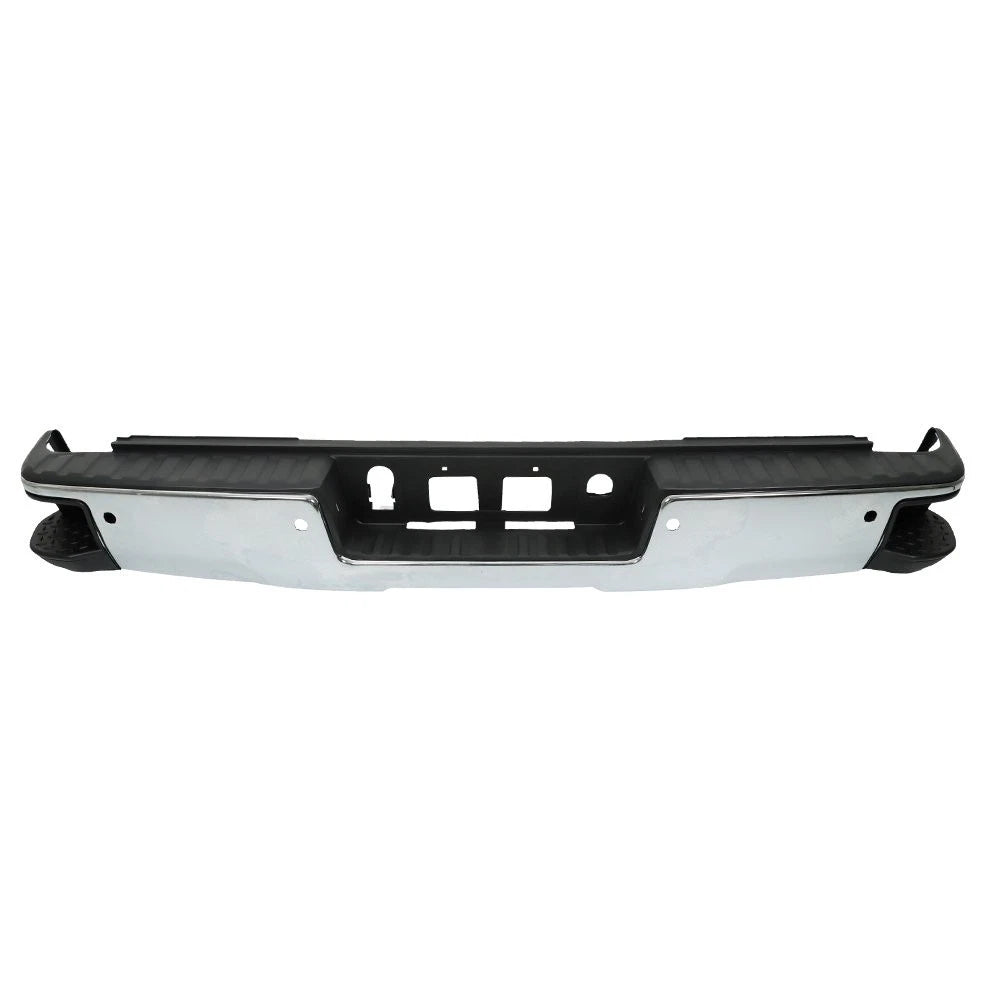 Chrome Rear Step Bumper Assembly for Chevy Silverado GMC Sierra 1500 (2014–2018)