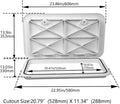 24" x 14" Marine Deck Hatch Access Hatch & Lid (606 x 353mm) White