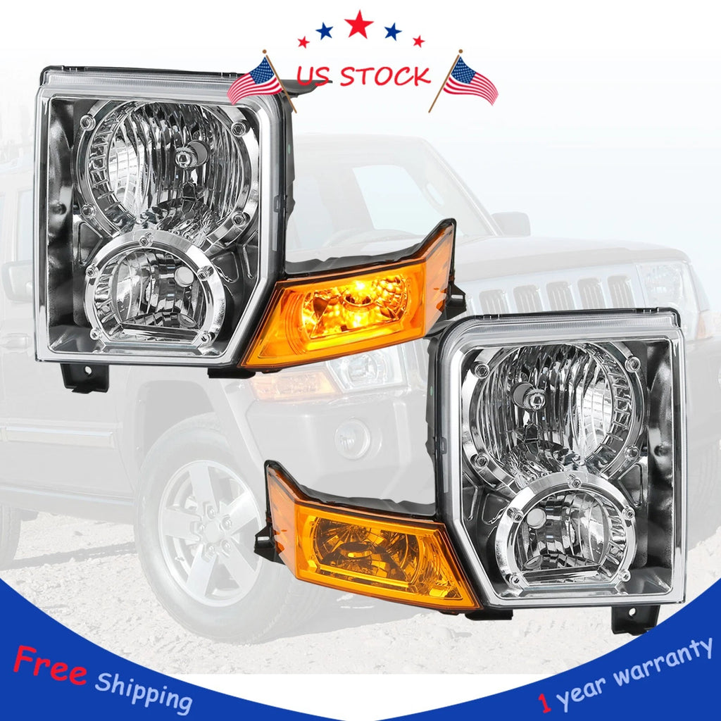Headlight Set for Jeep Commander (2006–2010)