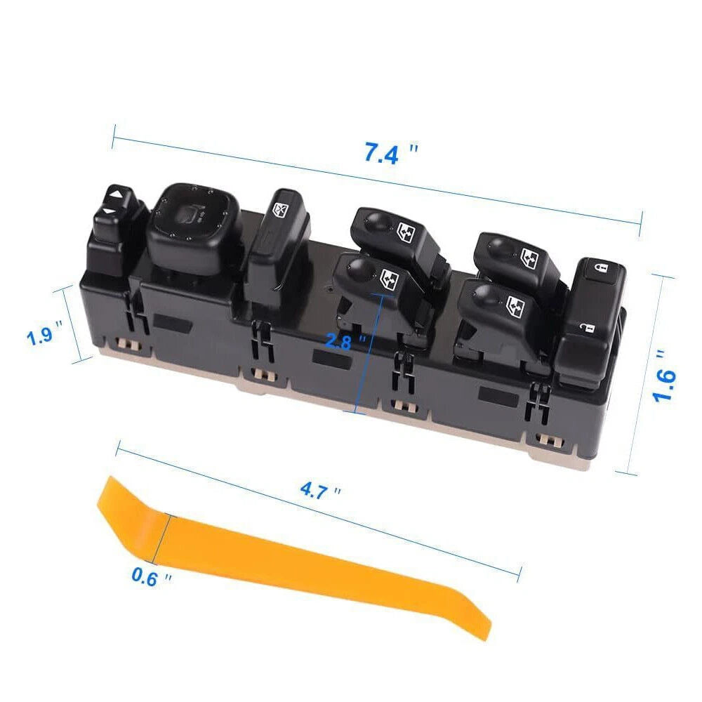 Left Master Power Window Switch 15883319 for Chevy GMC Cadillac Hummer (2003–2006)