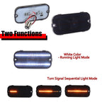 2X Smoked Switchback LED Parking Signal Lights for Ford Bronco (1966–1968)