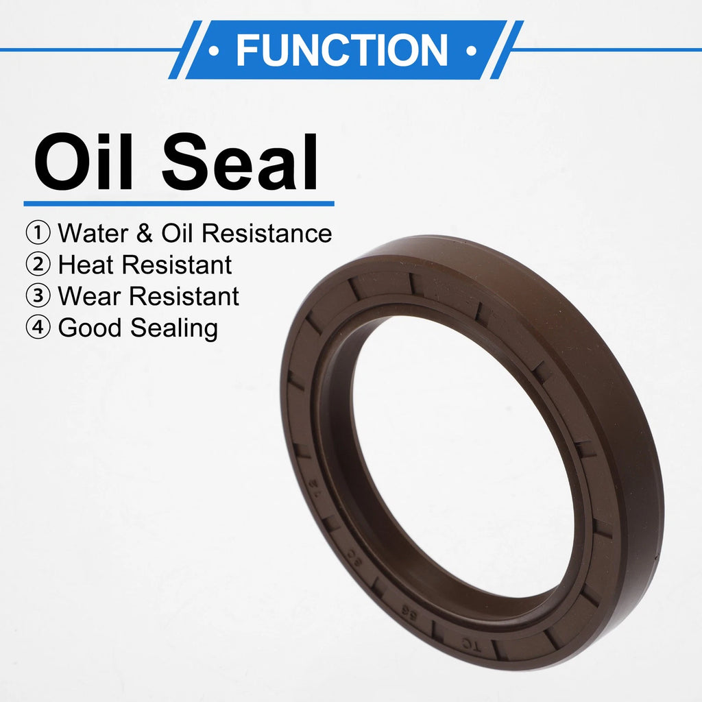 2X Oil Seal Rotary Shaft Seal FKM Rubber 58x80x12mm  