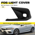 Front Bumper Fog Light Cover for Honda Civic (2022–2024) Driver Side Black