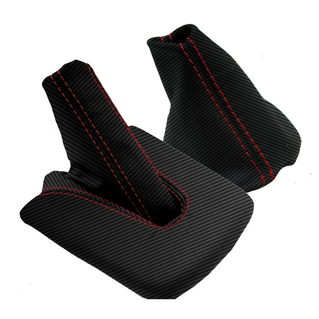Automatic & E Brake Boot Set for BMW E85 M3 Z4 (2003–2008) Red Stitch