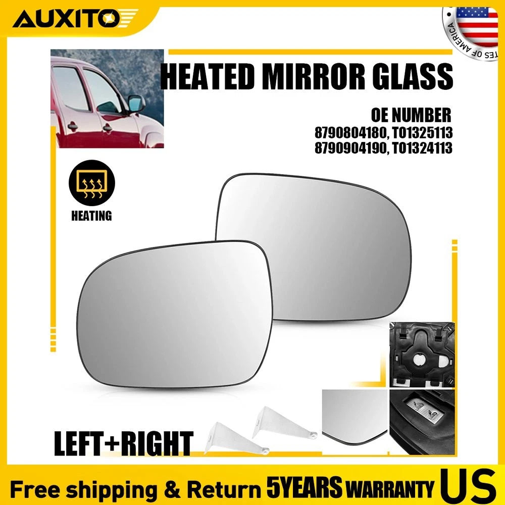 Heated Door Mirror Glass Pair for Toyota Tacoma (2005–2011)