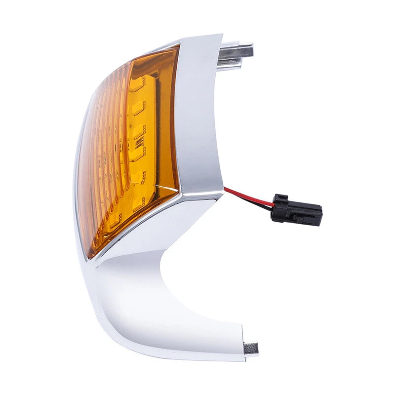 Chrome Orange Front Fender Tip Light for Harley FLHT FLT FLHS FLHR (1980–2013)