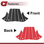 Door Pillar Window Trim for Ford Mach-E (2021–2022) Carbon Fiber Black