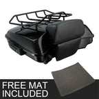 Black Razor Trunk Backrest Luggage Rack for Harley Touring Road Glide (2014–2026)