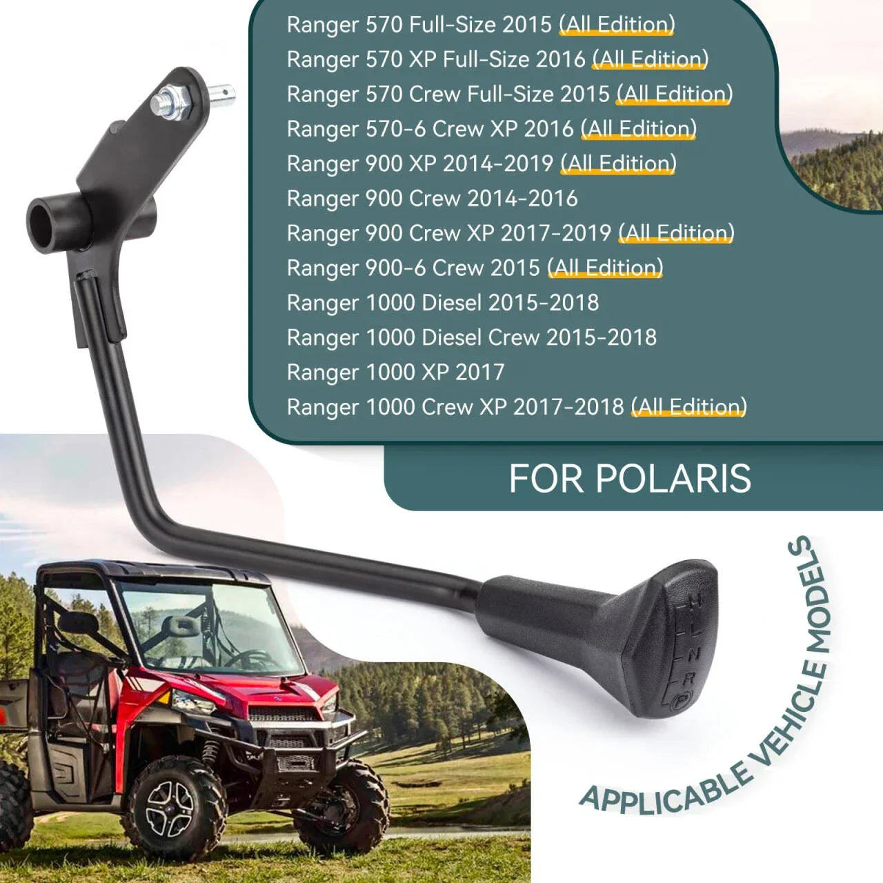 Shifter Lever for Polaris Ranger 570 900 1000 XP Crew