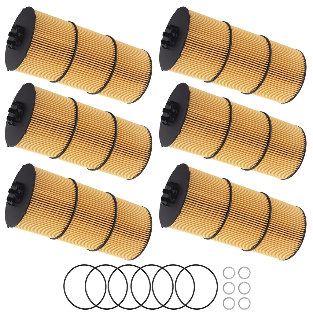 6PCS Oil Filter for Detroit Diesel LF17800, 0019863920 (Freightliner, Western Star)