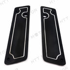 Grooved Saddlebag Latch Cover Set for Harley FLTR Road Glide (1998–2009)