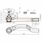 Set of 10 Front Upper Control Arms Tie Rods Ball Joints for Honda Accord (2008–2012)