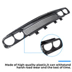 Front Bumper Grille for Dodge Challenger (2008–2014) Black with Chrome Trim
