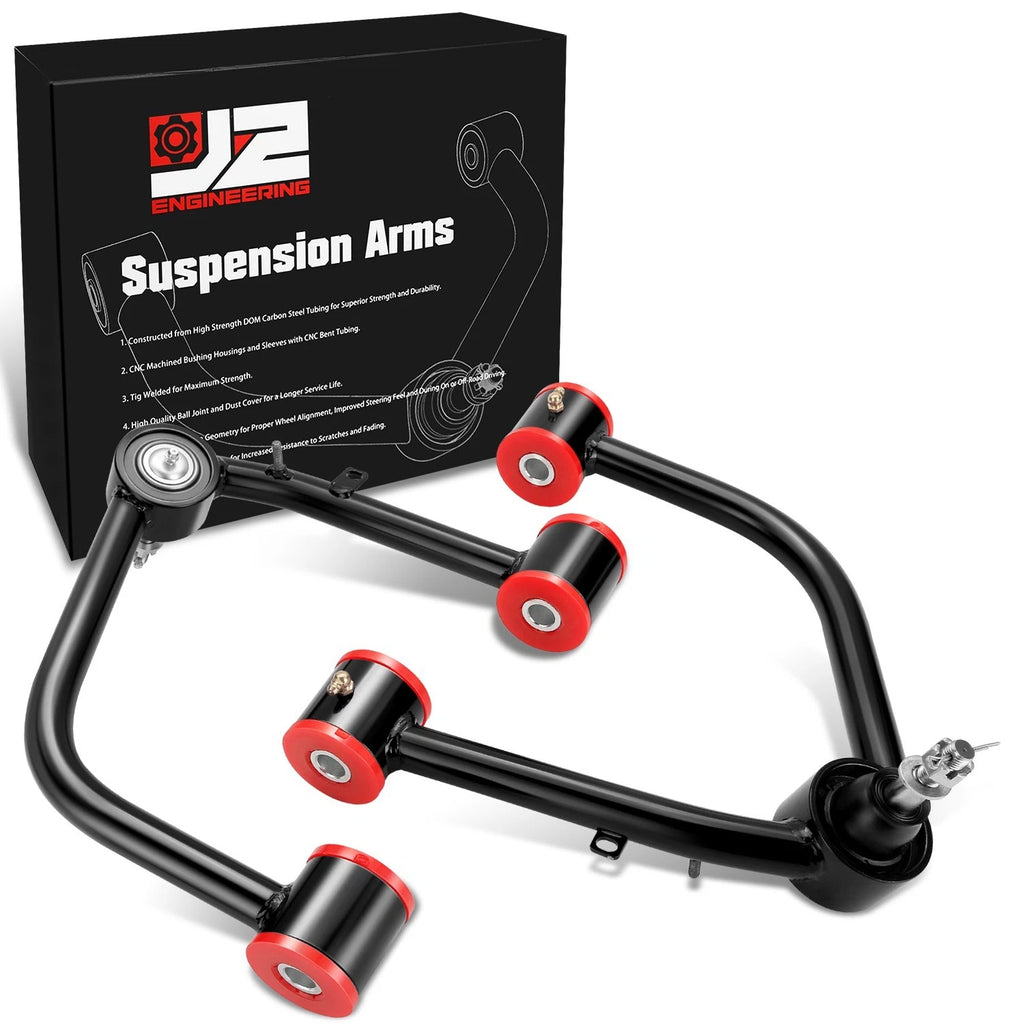2X Front Upper Control Arms for Toyota Tundra (2022–2024) - 2" - 4" Lifted Black