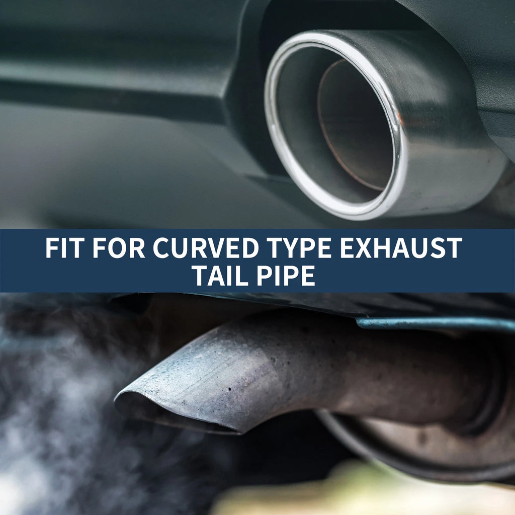 1Pc Slant Exhaust Tip 3.8" Inlet for Toyota Land Cruiser (2023–2024) Burnt Blue