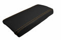 Leather Console Lid Armrest Cover for Mazda Miata MX5 (1990–1997) Orange Stitch