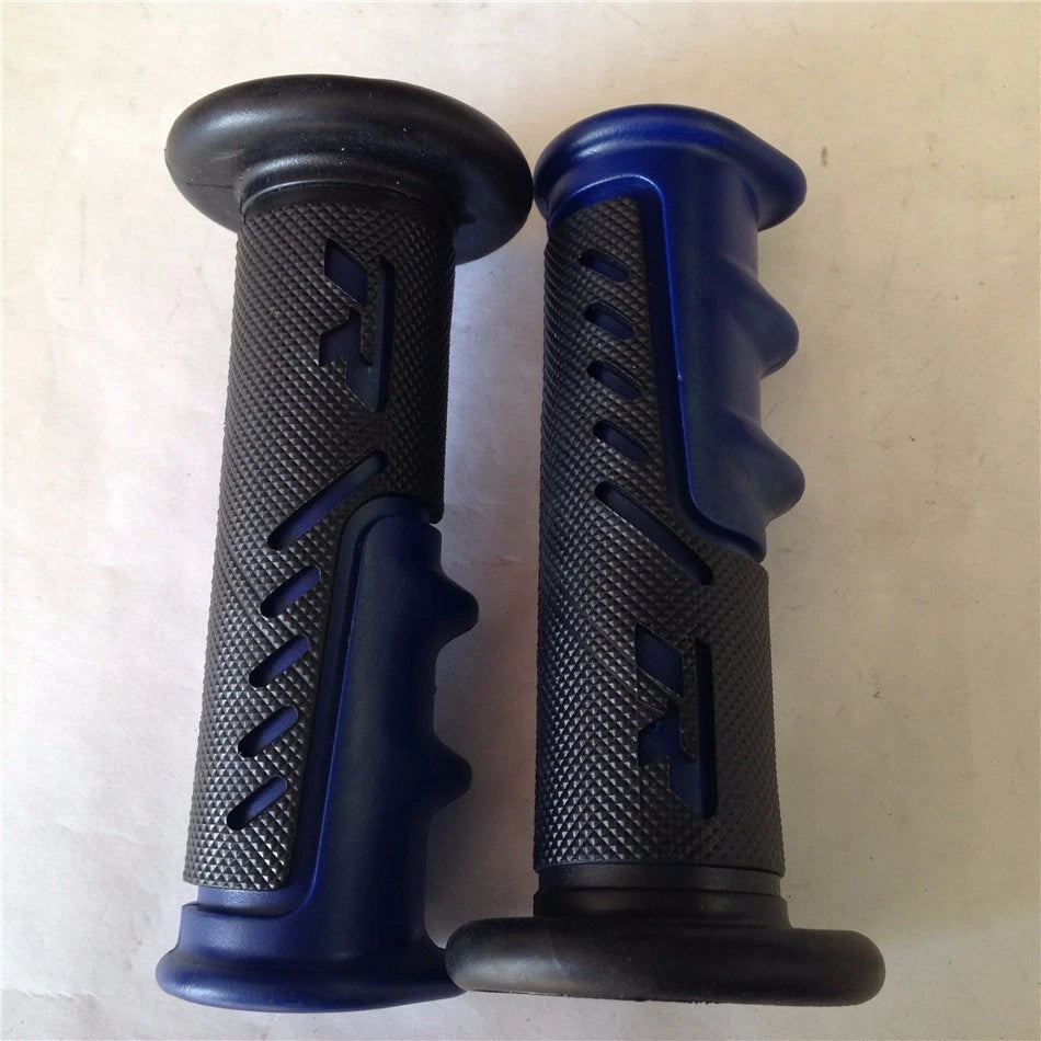 7/8" Blue "R" Engraved Gel Hand Grips for Yamaha 600R R1