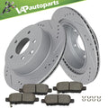 Rear Disc Brake Rotors & Ceramic Brake Pads Kit for Infiniti G35 & Nissan 350Z (2003–2008)
